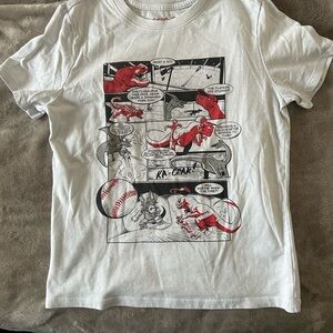 Cat & Jack Comic Graphic Tee - White and Red